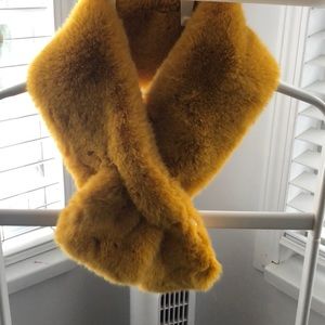 Fuzzy furry soft scarf